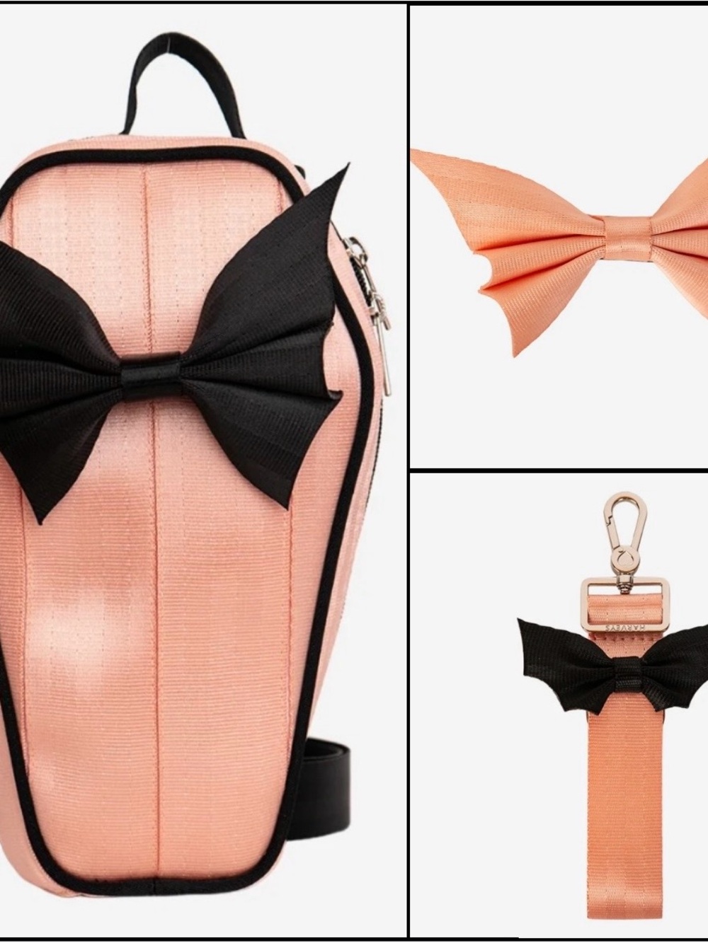 Harveys Seatbelt Collector Series Cantaloupe Coffin Backpack / Keychain / Bow